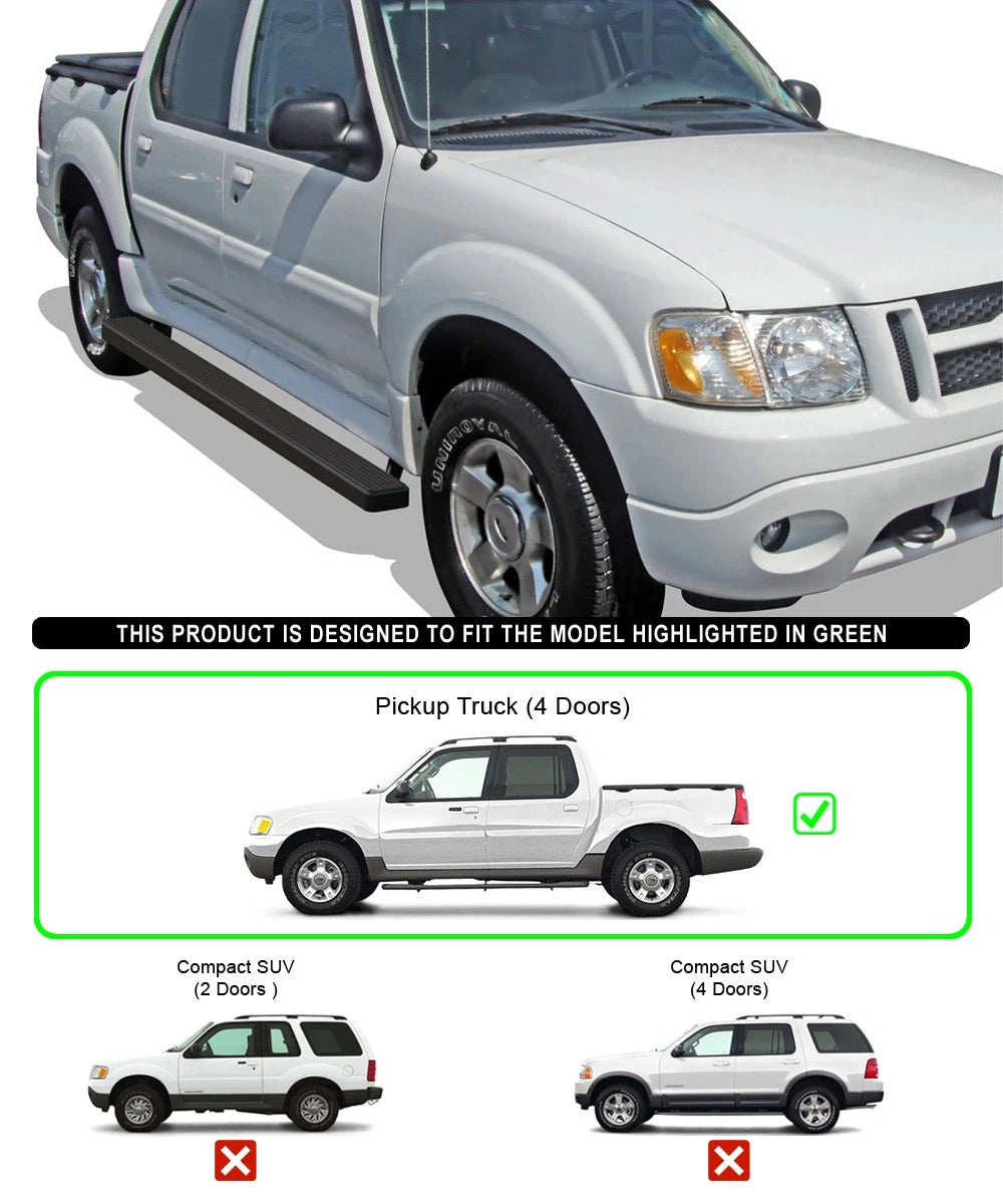 iBoard Running Boards for Ford Explorer Sport Trac (2001-2006)