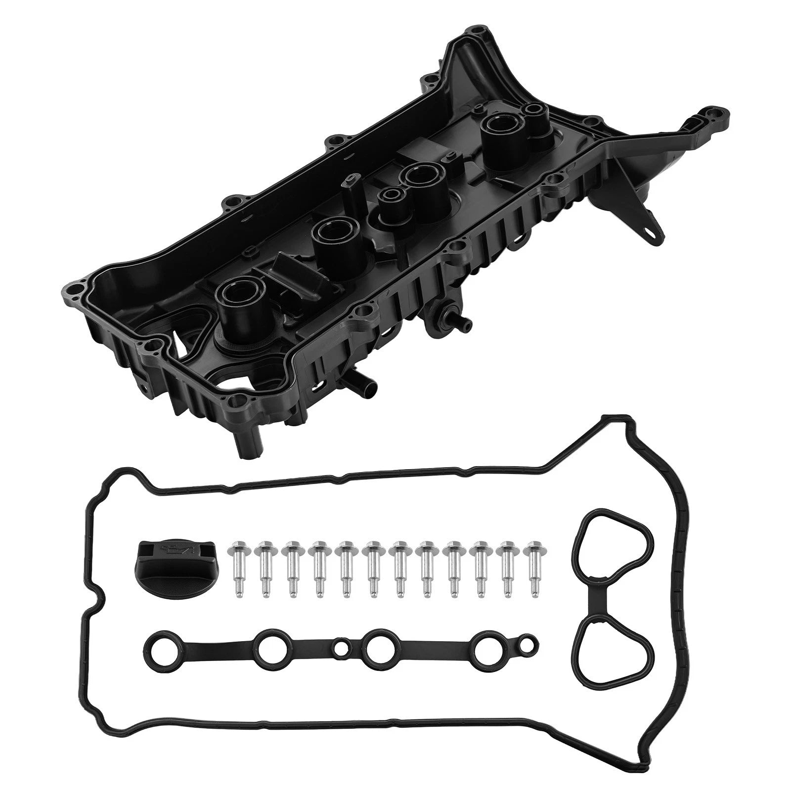 Black Valve Cover for Nissan Kicks 1.6L HR16DE (2018–2024) 132645RB51A