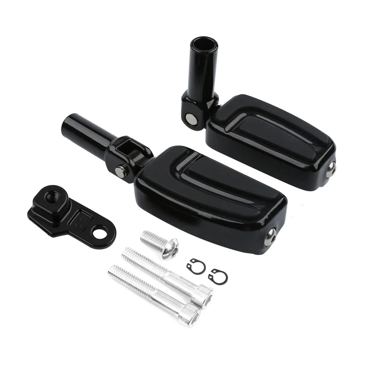 Rear Footpegs Mount for Harley Softail Slim FLSS (2012-2017) Black