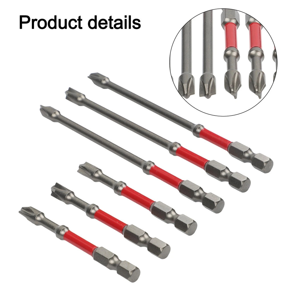 6mm Magnetic Slotted Cross Screwdriver Bit for Electrician FPH2