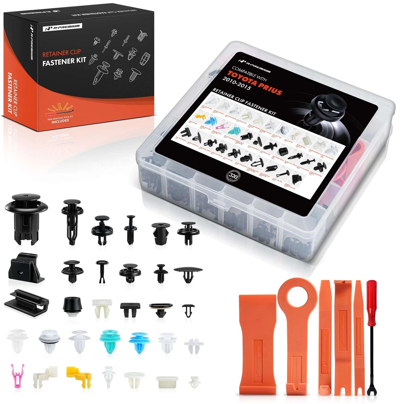 Bumper Retainer Trim Panel Clips Kit for Toyota Prius (2010-2015)