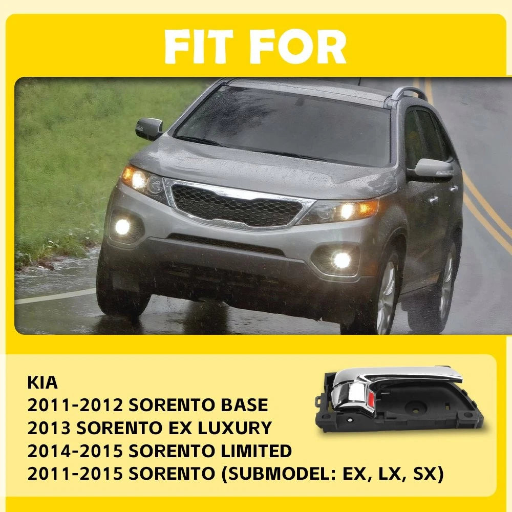 4X Inside Interior Door Handle for Kia Sorento (2011–2015) PY