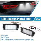 White LED License Plate Light Assembly 2 x 2835SMD for Hyundai