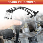 Set of 4 Spark Plug Wire Ignition Coil Cables for Ford Fiesta V (2001–2010)