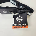 Medium Dog Collar for Harley-Davidson (MPC002-08-MD) 13-17 in Black Logo