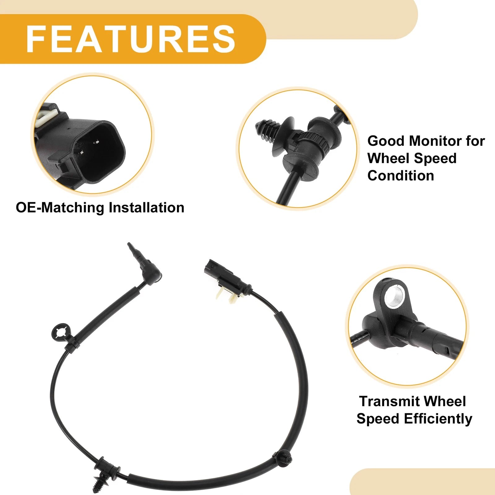 ABS Wheel Speed Sensor No. 84250931 for Buick Envision (2018–2020) Rear