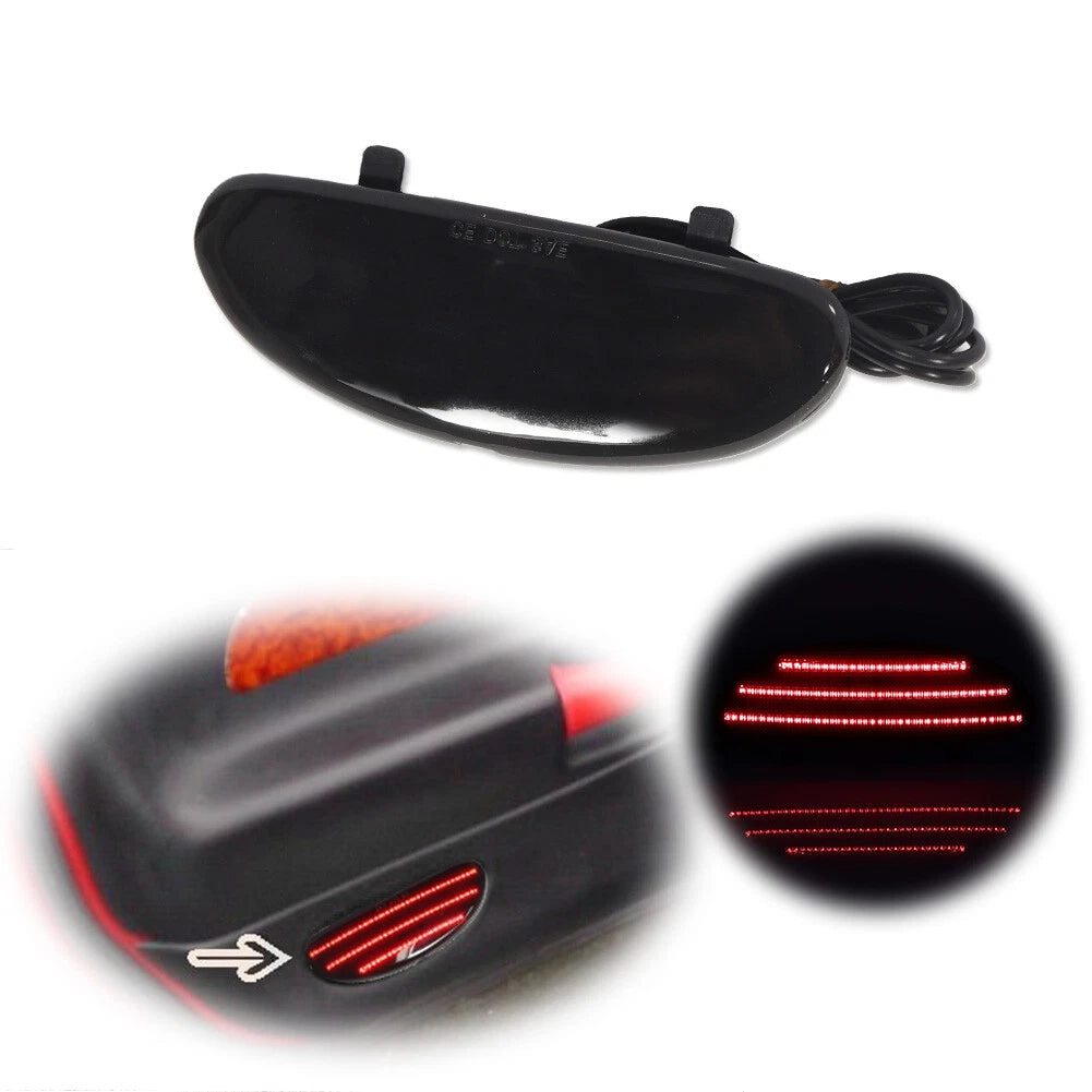 Red LED Inner Door Courtesy Light Smoked Lens for Chevrolet Corvette C5 (1997–2004)