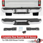 Chrome Rear Step Bumper Assembly for Nissan Frontier (1998–2004)