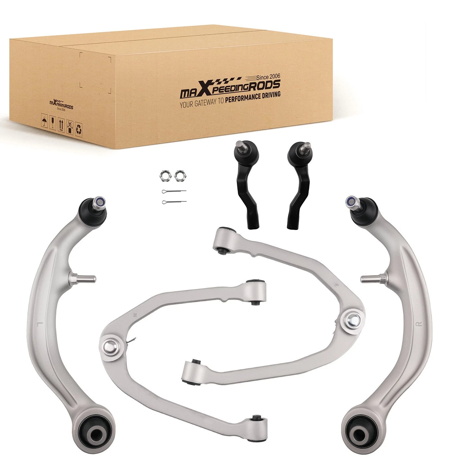 Front Upper Lower Control Arm Tie Rod for Nissan 350Z (2003–2009) Infiniti G35 (2003–2007)