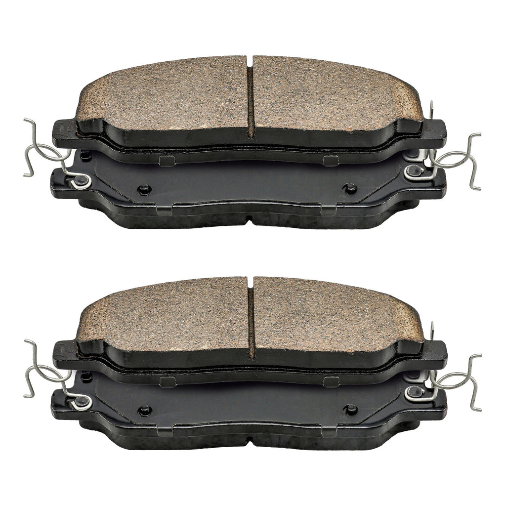 Front Ceramic Brake Pads with Hardware for Ford Mustang V6 (2011–2014)