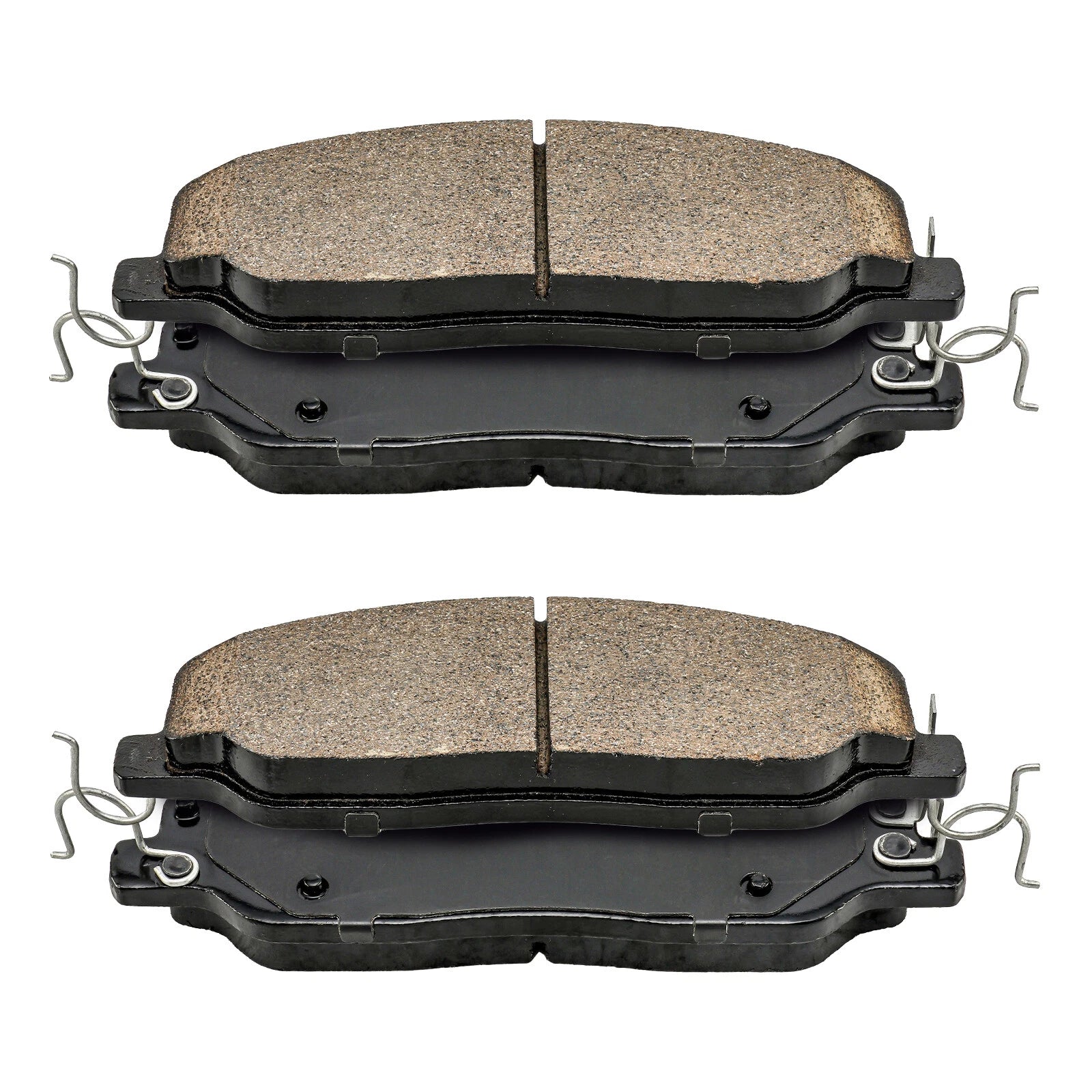 Front Ceramic Brake Pads with Hardware for Ford Mustang V6 (2011–2014)
