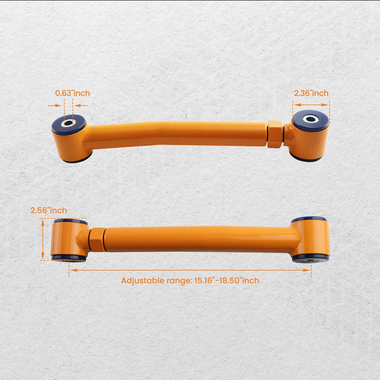 Set of 4 Adjustable 0-8" Lift Control Arms for Jeep Cherokee
