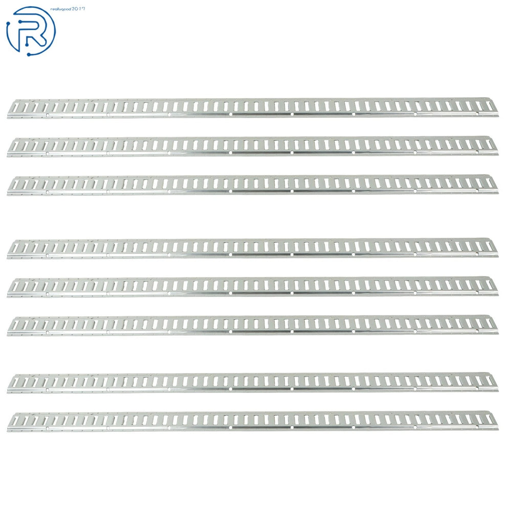 Set of 8 E Track Tie Down Rails for Heavy Loads (8')