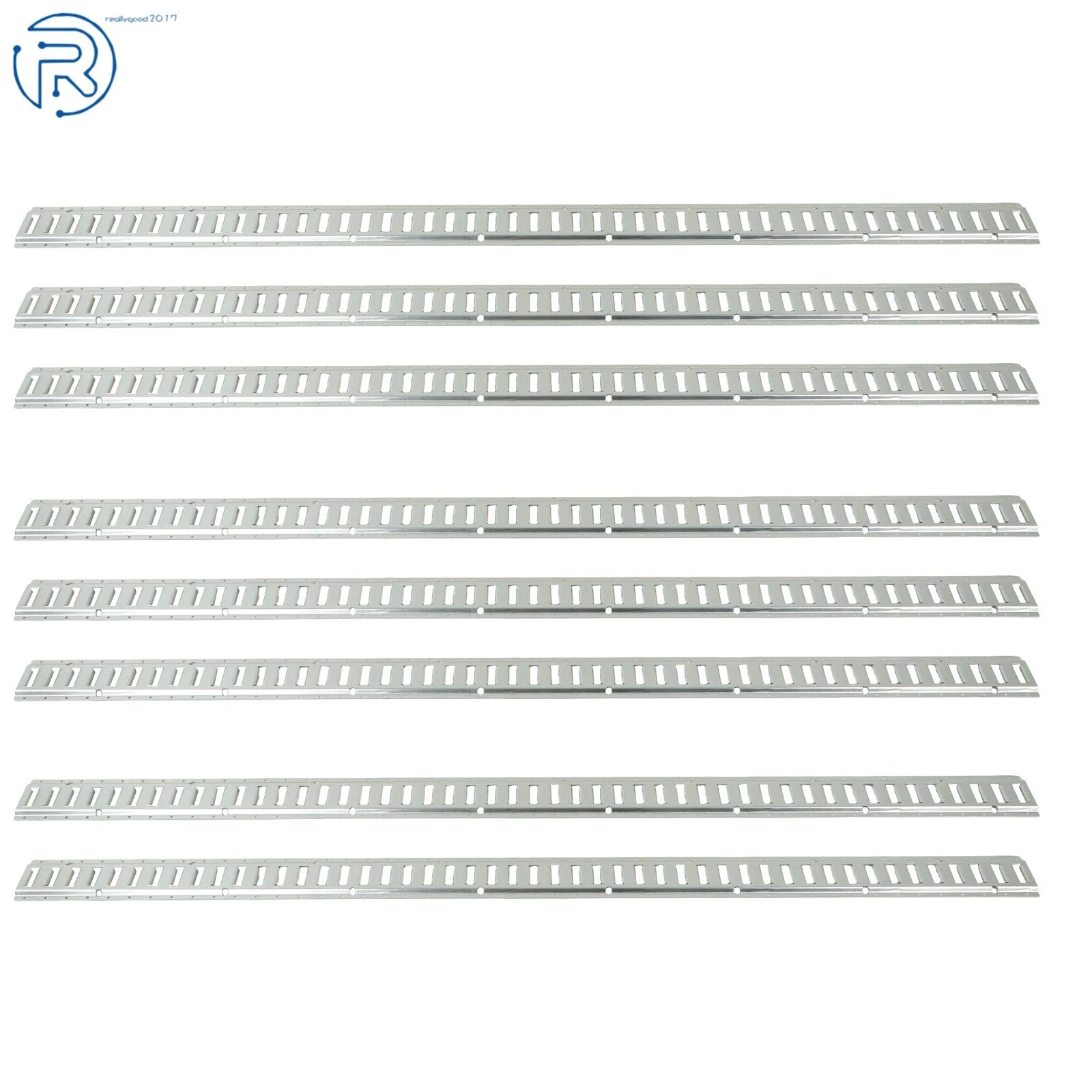 Set of 8 E Track Tie Down Rails for Heavy Loads (8')