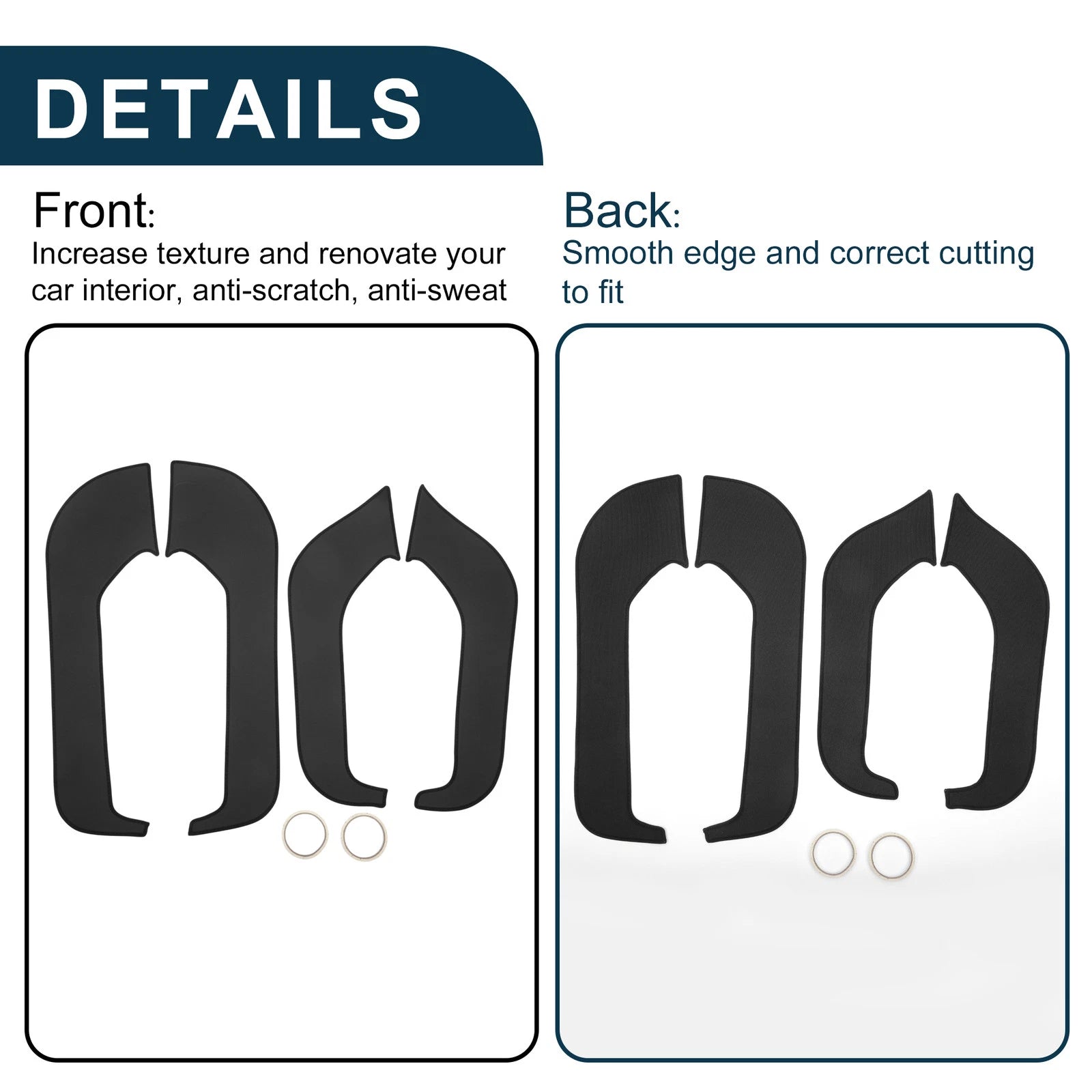 Set of 1 Car Door Anti Kick Pad Sticker Protector for Ford EV0S (2021)