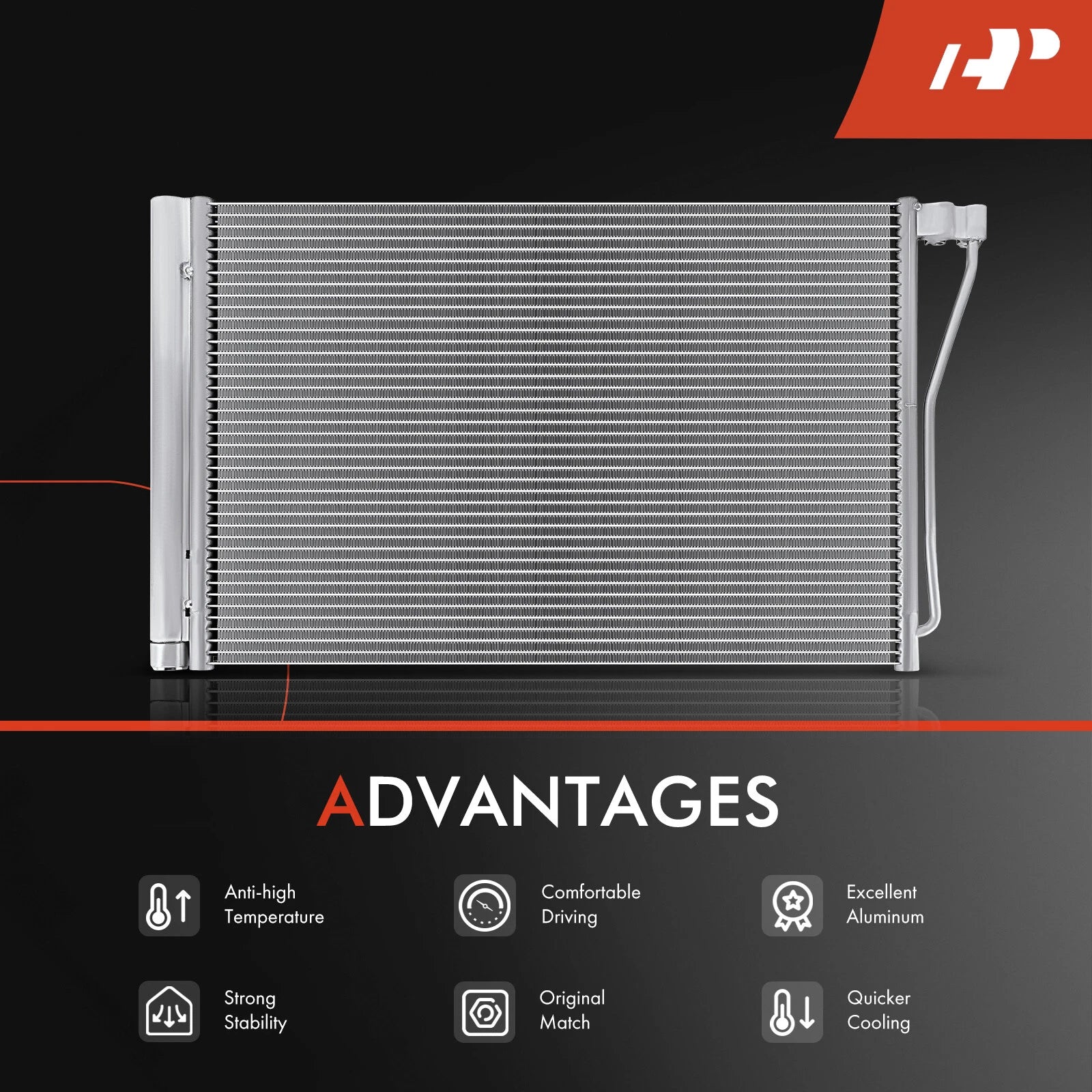 A/C Condenser with Receiver Drier for BMW M5 F10 F90 (2012–2017)