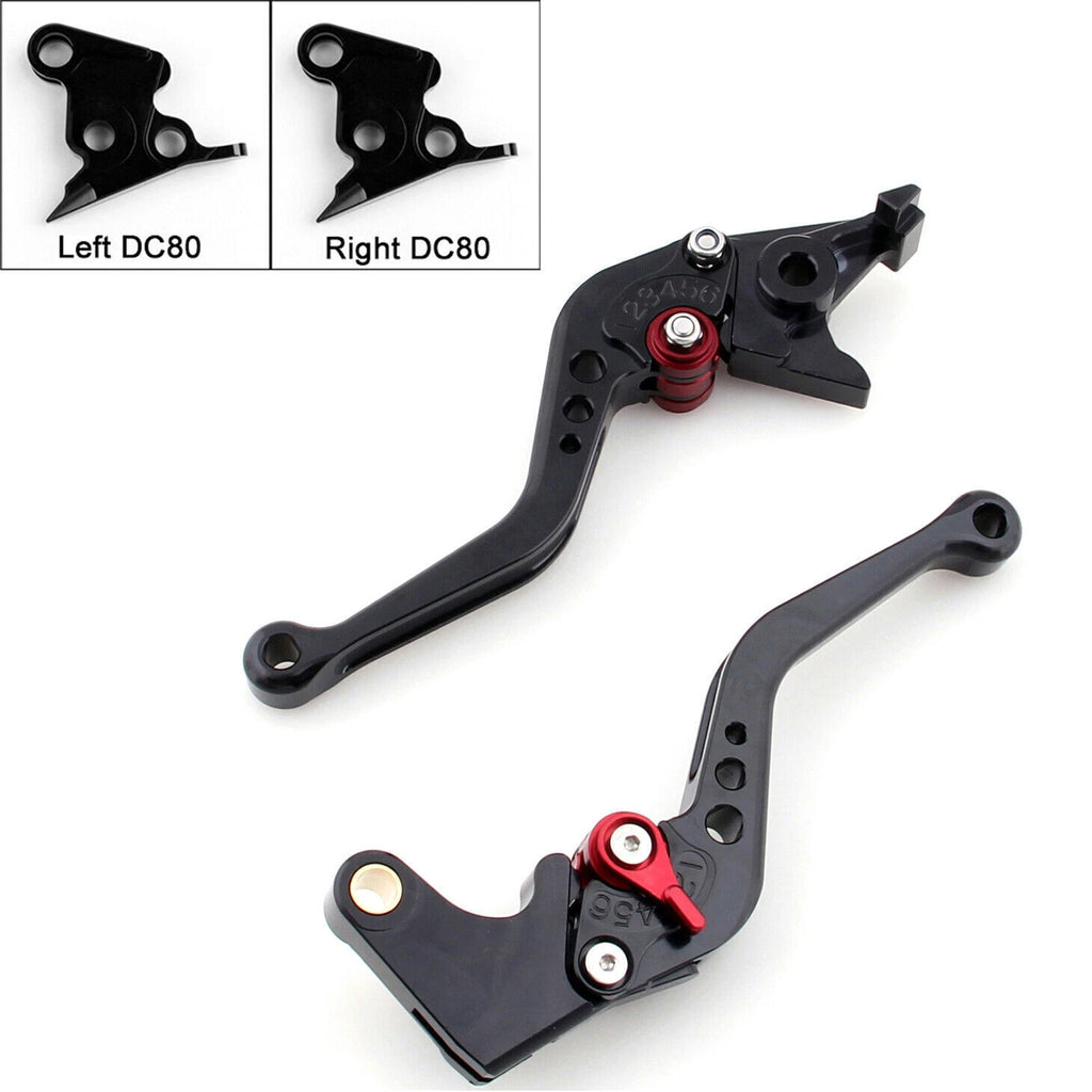 Short Brake Clutch Levers for Ducati MS4/MS4R M900/M1000 996/998 Black T9