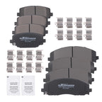 8pcs Brake Pads Set for Volkswagen Routan (2012–2014) w/Hardware D1589