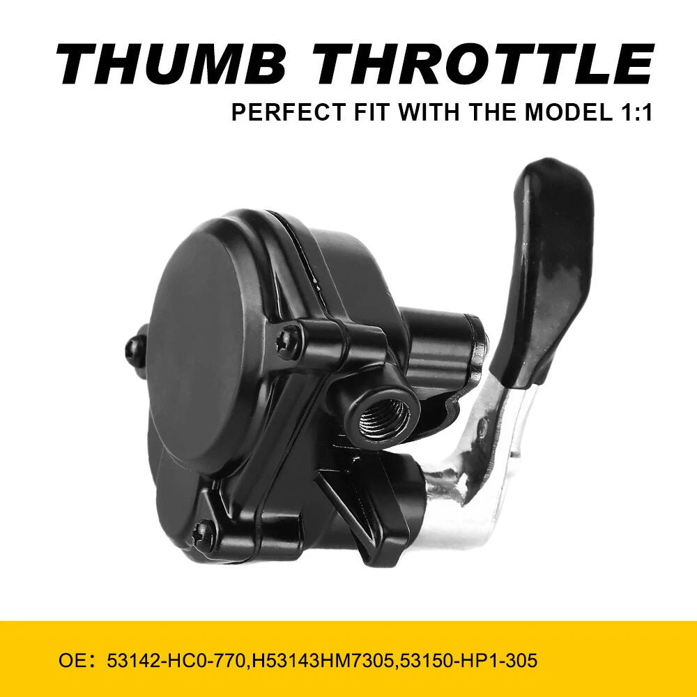 Thumb Throttle for Honda TRX450R TRX400EX (2004–2009) Black