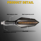 LED Turn Signals for Suzuki Chopper Motorcycle (Amber, Blue)