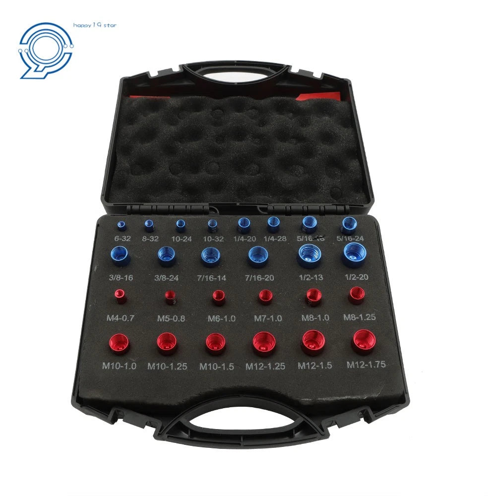 26Pcs Nut and Bolt Thread Checker Identifier Set (14 Inch & 12 Metric)