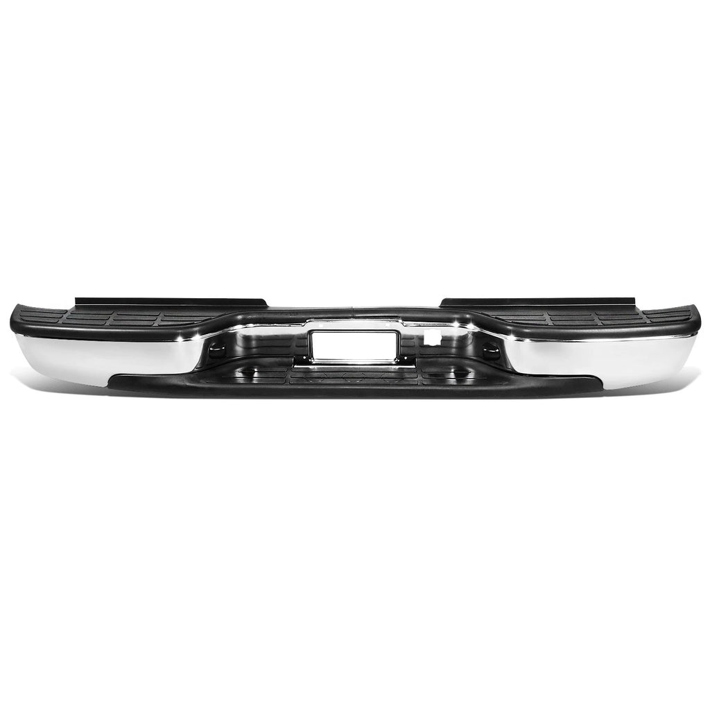 Rear Step Bumper for Silverado Sierra 2500HD 3500 (2001–2007) w/ License Plate Lights
