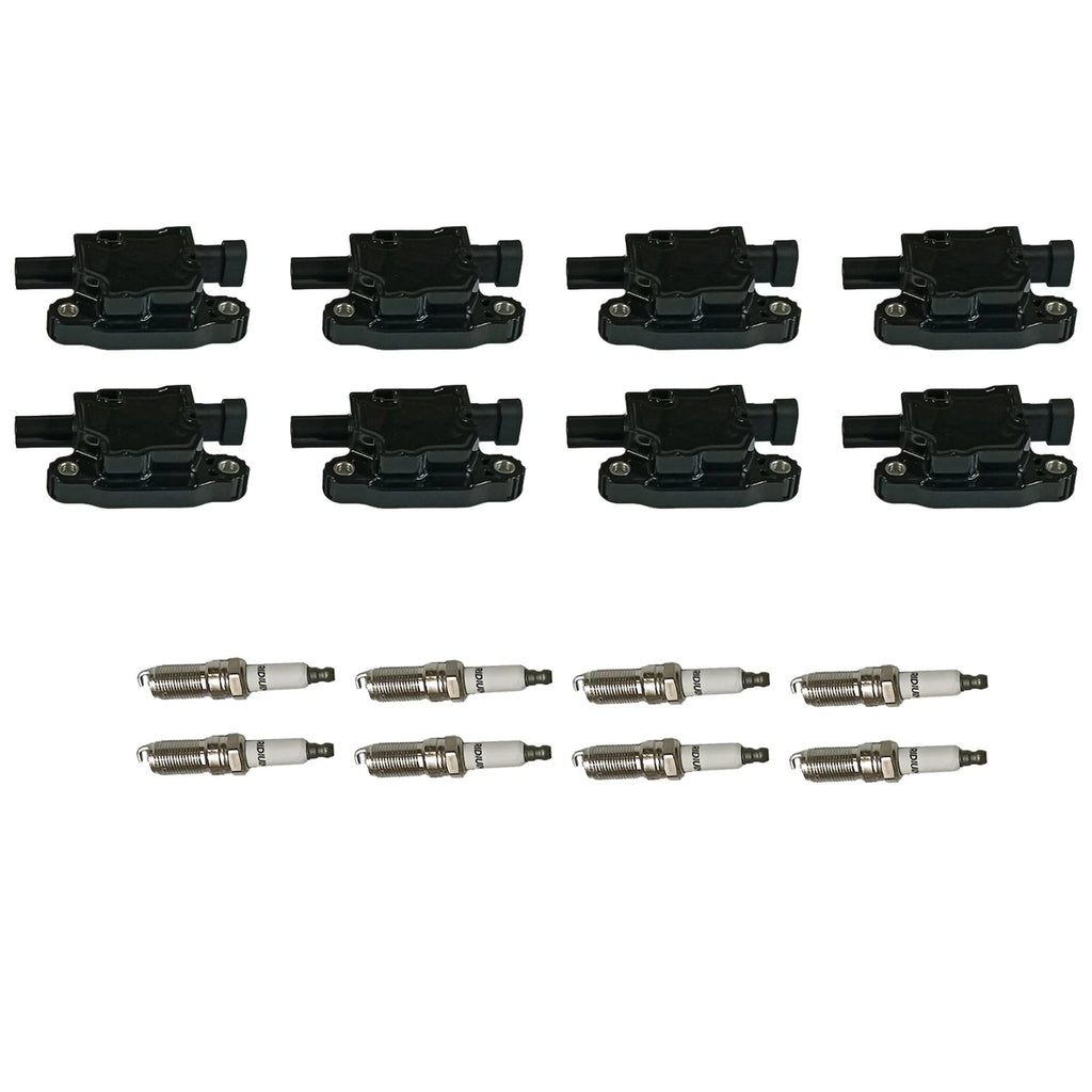 Set of 8 Ignition Coils & Spark Plugs for Tahoe Yukon Sierra 1500 (2007–2014)