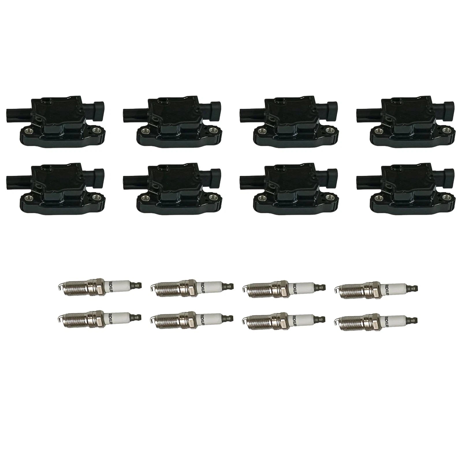 Set of 8 Ignition Coils & Spark Plugs for Tahoe Yukon Sierra 1500 (2007–2014)