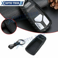 Carbon Fiber Remote 3-Button Key Fob Shell Case for Audi (2017–2025)