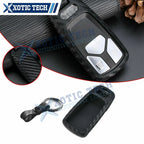 Carbon Fiber Remote 3-Button Key Fob Shell Case for Audi (2017–2025)