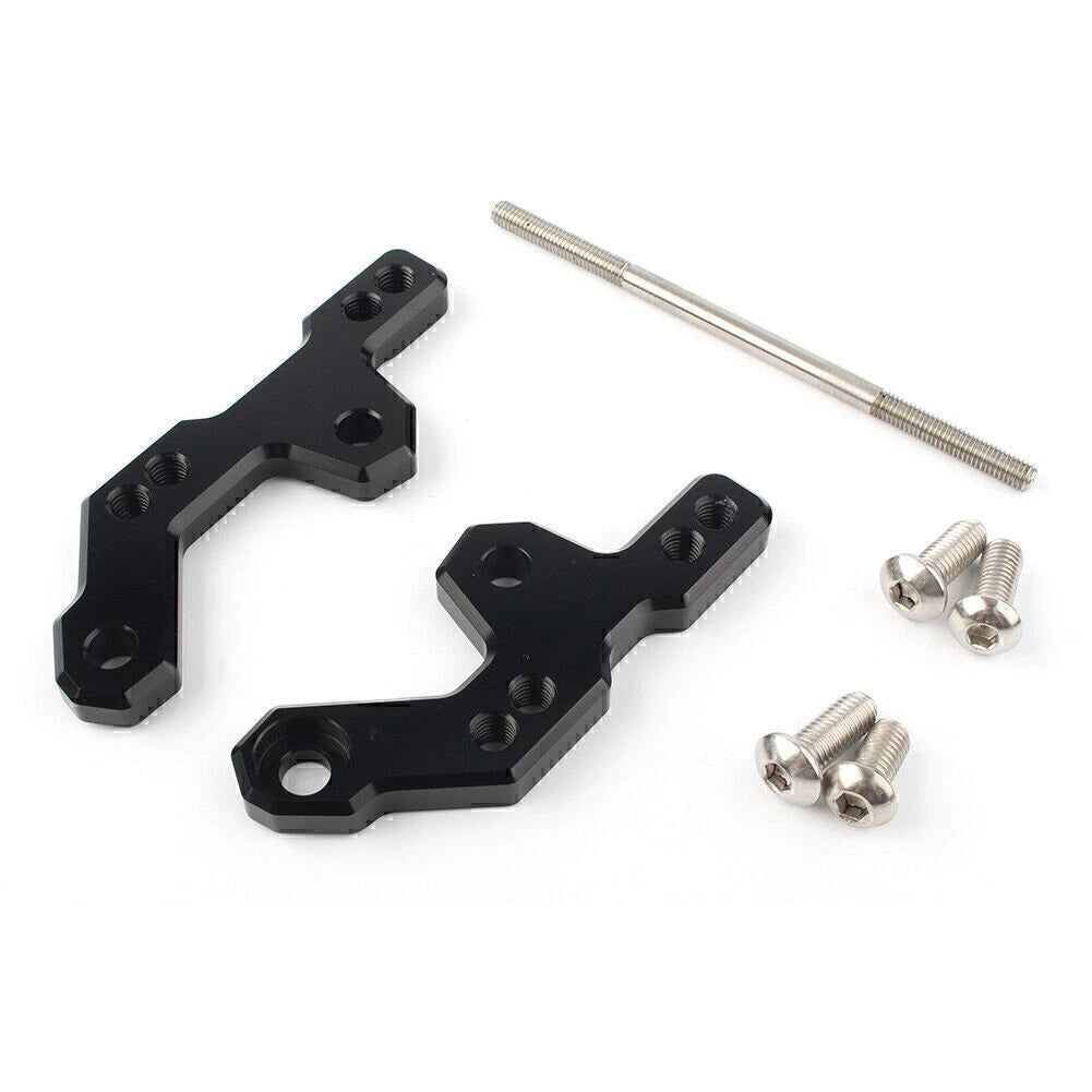 CNC Rearset Base Mount Plate Bracket for Kawasaki Ninja 250 300 Z250 Z300 (2013–2016)
