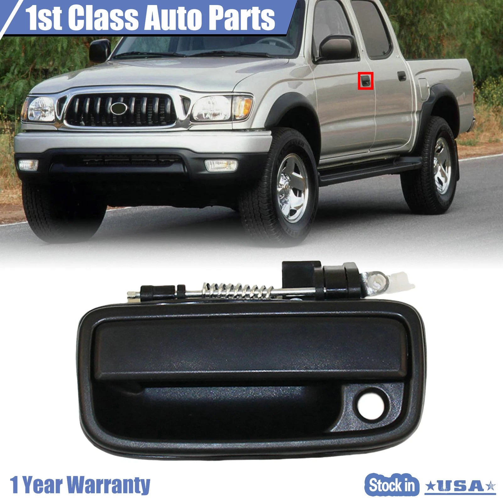 Outer Exterior Door Handle for Toyota Tacoma (1995–2004) LH Side