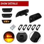 5pc Smoke Lens Amber LED Roof Clearance Marker Light for Kenworth T680 (2017–2023)