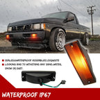 Smoked Front Turn Signal Lights for Nissan D21 Hardbody (1988–1997)