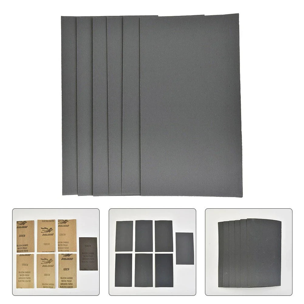 70pcs Sandpaper Wet / Dry 35 1/2 For 600/800/1000/1200/1500/2000/2500