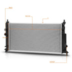 Aluminum Core Radiator for Mazda 3 2.0L (2012–2014) DPI-13262