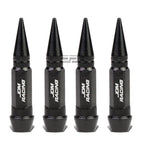 Set of 4 Black 60mm Universal Tire Rim Air Valve Dust Cover Caps
