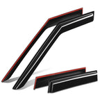 Set of 4 Window Visors for Mitsubishi Outlander (2022–2026) - Black 3M Tape