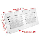 Stainless Steel Louvered Air Vent Grille for Boats RVs (230x115mm)