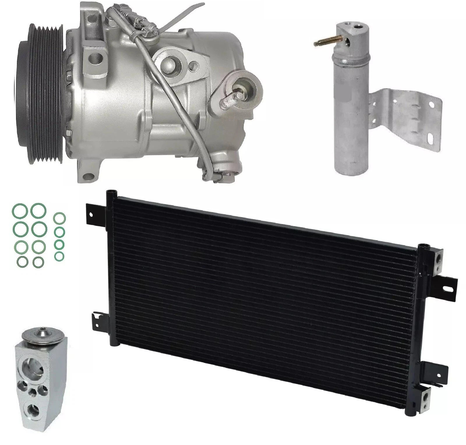 AC Compressor Kit with Condenser for Dodge Caliber 2.4L (2011–2012)