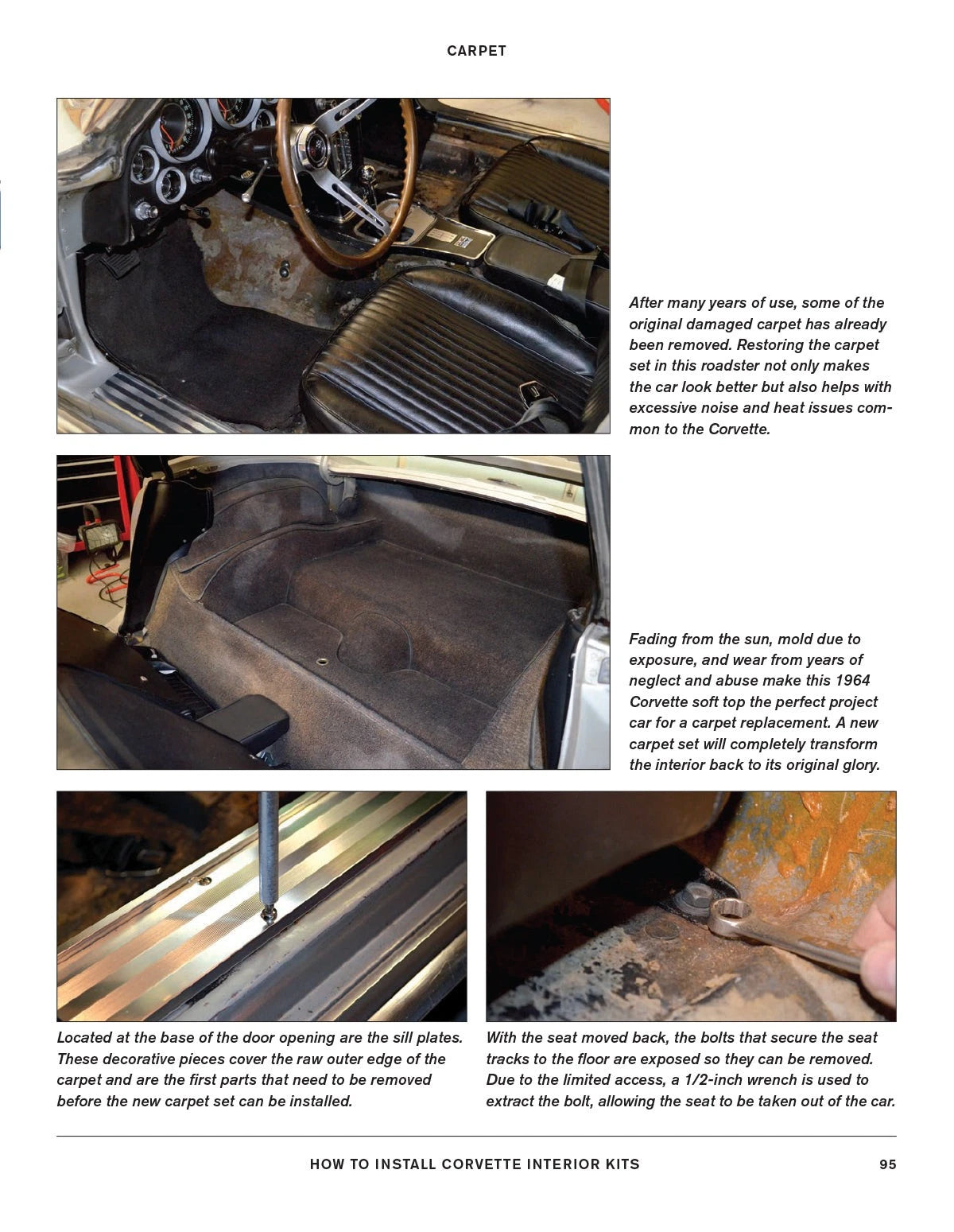 Corvette Interior Kits Installation Manual for C1 C2 C3 (1953-1982)