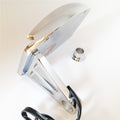 Side Mounted License Plate Assembly for Motor (Chrome, LED)