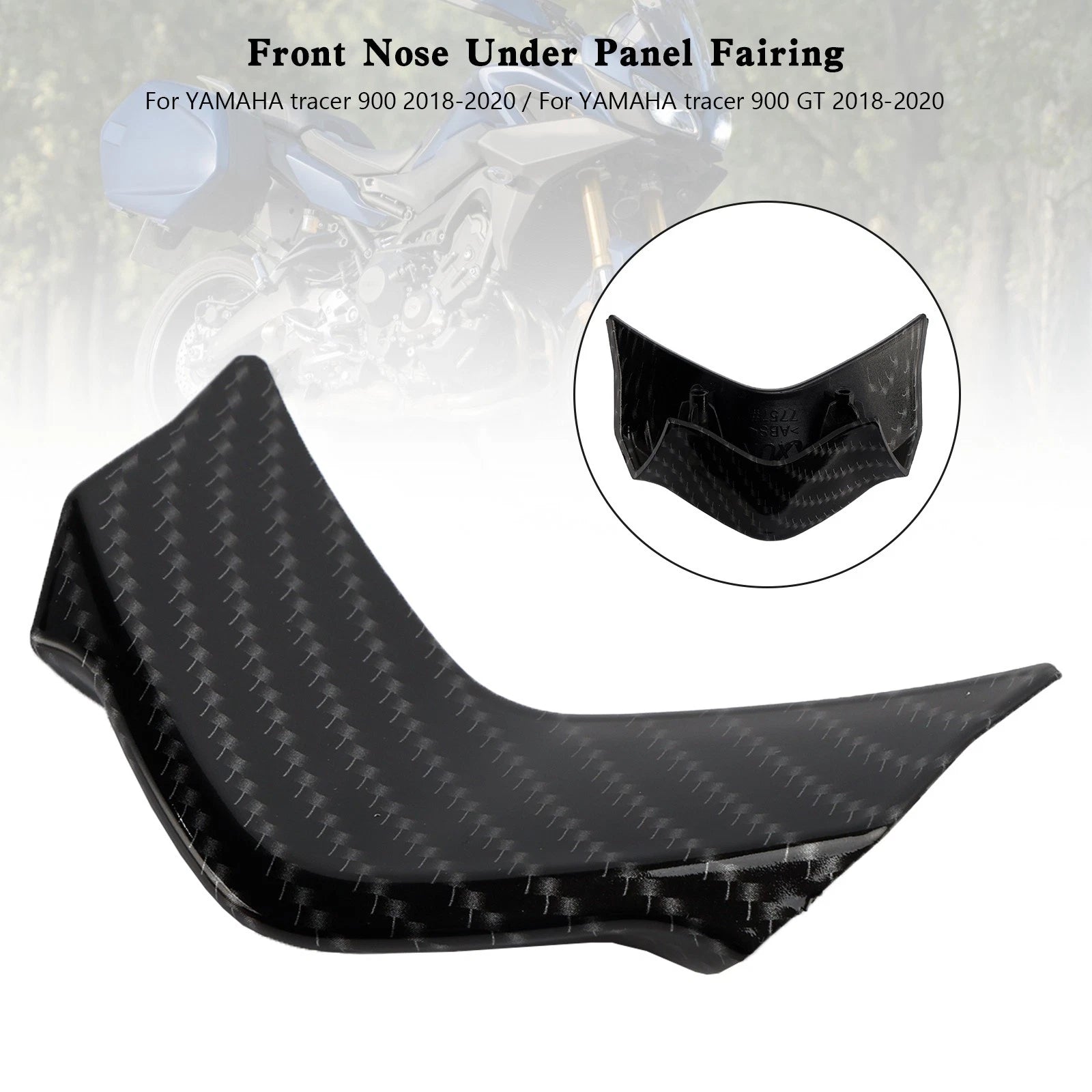 Front Nose Under Panel Fairing for Yamaha Tracer 900/GT (2018–2020) Carbon