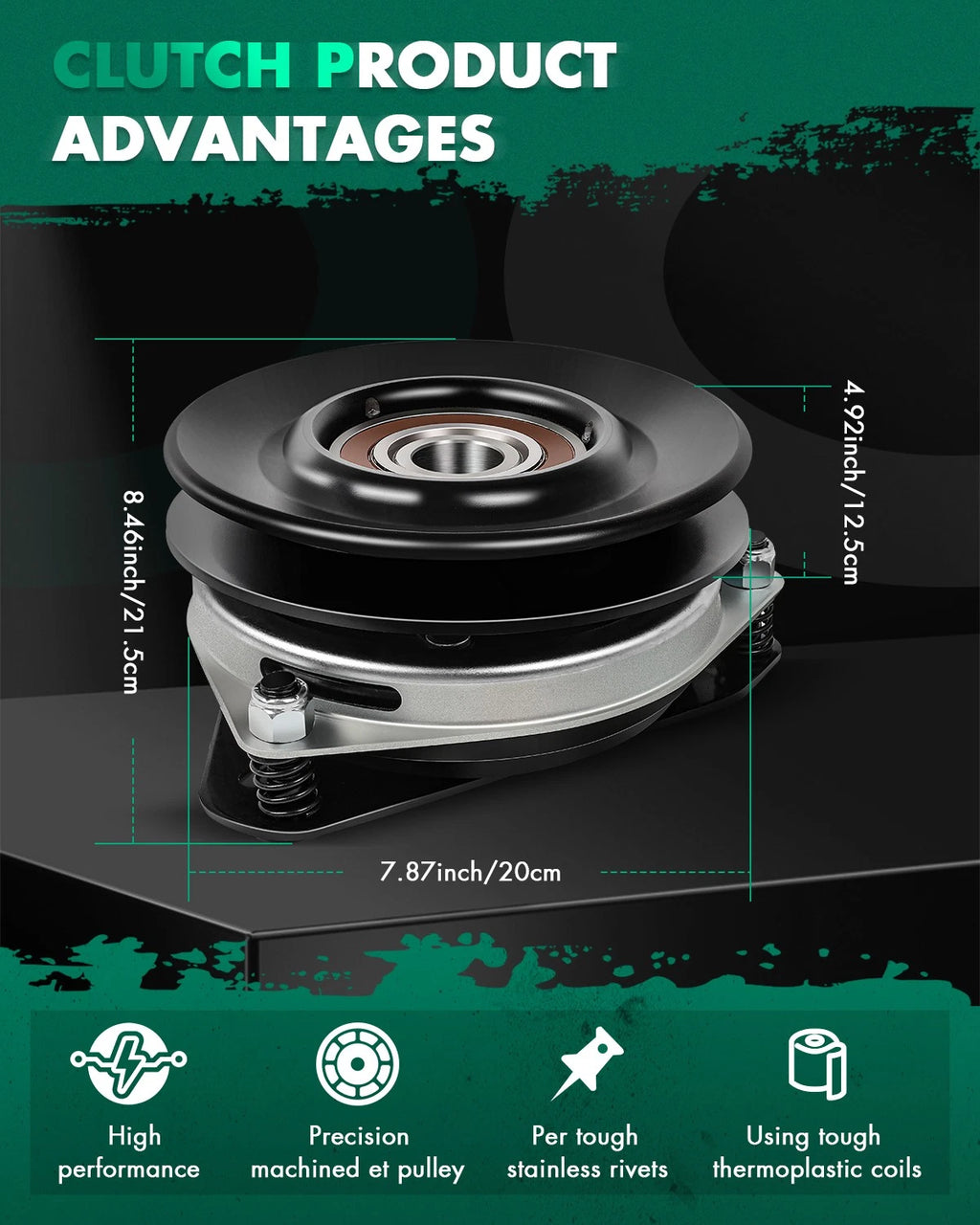 Electric PTO Clutch for Husqvarna (532400008, 532179334, 532414336, 471717P)
