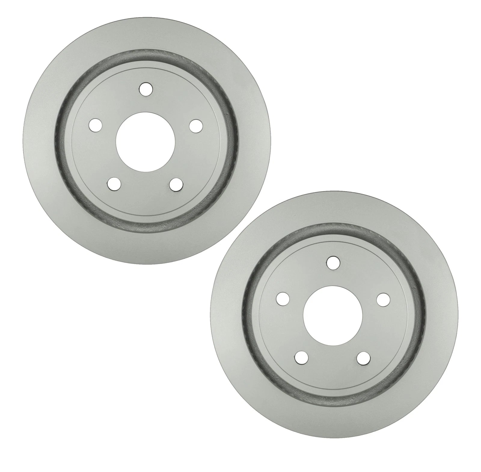 Set of 2 Bosch QuietCast Rear Brake Disc Rotors for Chrysler Dodge
