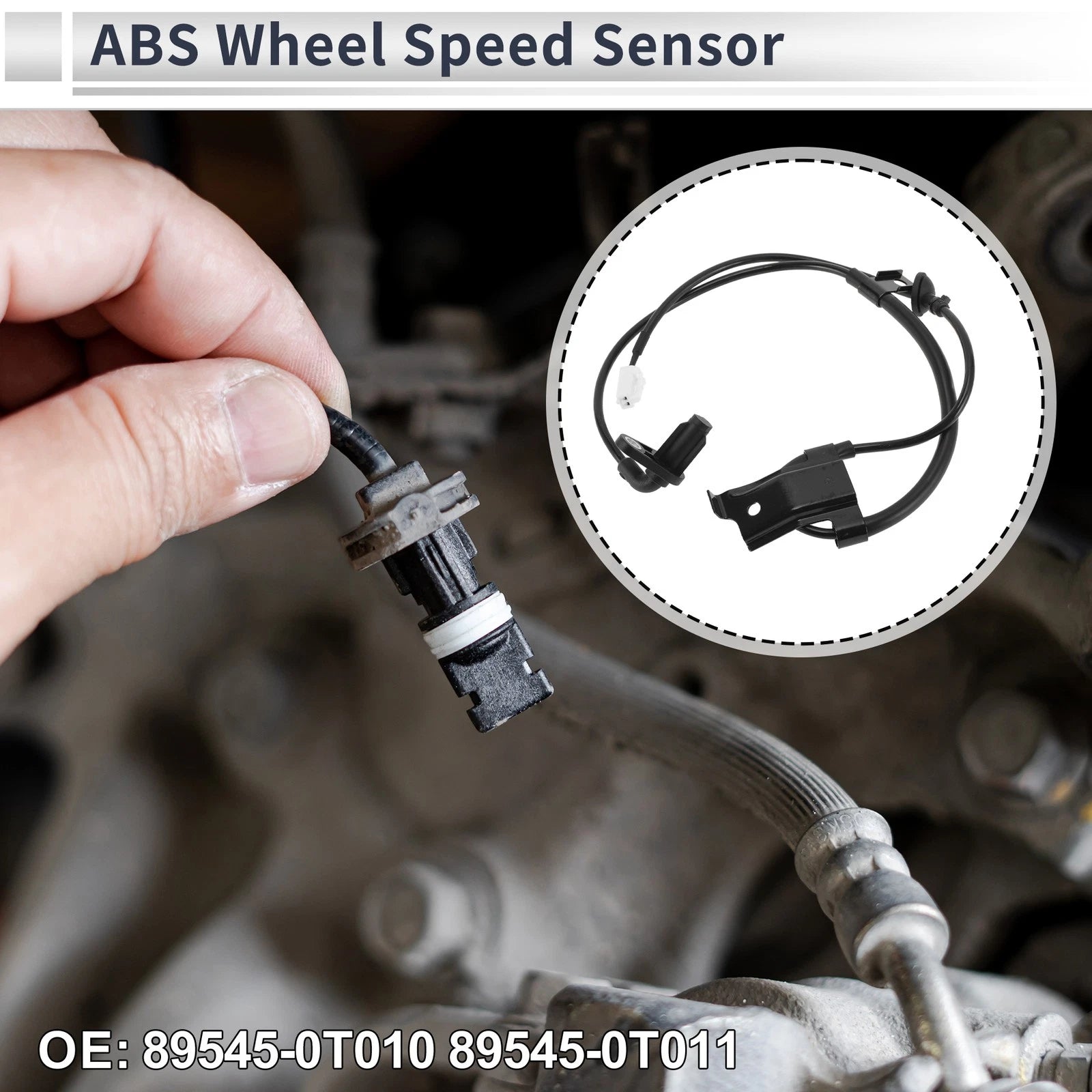 Rear Right ABS Wheel Speed Sensor No. 89545-0T010 for Toyota Venza (2009–2015)
