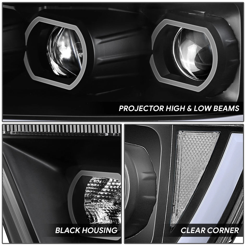 Projector Headlight for Ram 1500 (2019–2024) - Black Housing, Clear Corner