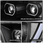 Projector Headlight for Ram 1500 (2019–2024) - Black Housing, Clear Corner