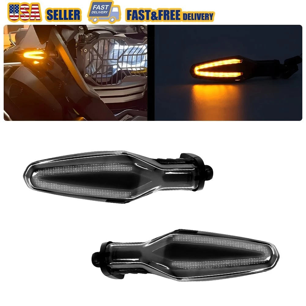 LED Turn Signal Lights for BMW R1200GS R1200R R1200RS R1250GS R1250R R1250RS (2013–2023)