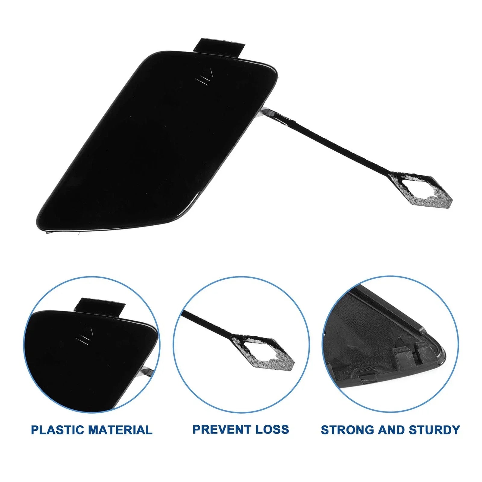 Front Bumper Tow Hook Cover for Mercedes-Benz SLK W172 (2004-2011) Black